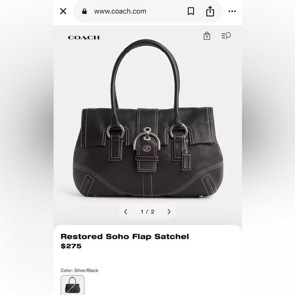 Coach Vintage Soho Flap Sachel Bag